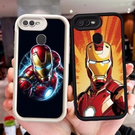 Black and White Soft Silicone Casing for OPPO A11K A12S A12 A7 A5S F9 Pro F7 Z-102 Iron Man