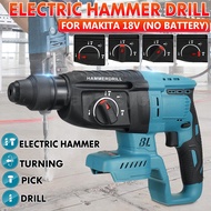 Brushless Rechargeable Electric Hammer Drill Impact Drill For Makita 18V Battery 4 In 1 Hammer/Turning/Pick/Drill