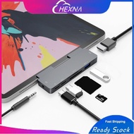 7 in 1 USB C Hub To 4K HDMI Adapter for Samsung Tab S7/S7+ /S7fe/S8/S8 Plus/S9+/S10+/S8 Ultra/S9Ultr