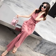 One-piece wide-leg pants for women 2022 fashionable casu Jumpsuit wide-leg pants women 2022 Fashion Casual V-Neck Slim-fit Jumpsuit Suit Student Korean Version Jumpsuit wide-leg pants women 2022 Fashion Casual V-Neck Slim-fit Jumpsuit Suit Student Korean