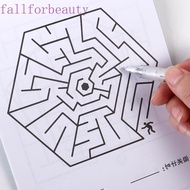 FALLFORBEAUTY Maze Training Book, Maze Book Intelligence Maze Game Puzzle, Simple Puzzle Development