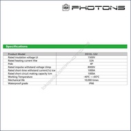 DC Isolator Switch IP66 4P 1000VDC 32A