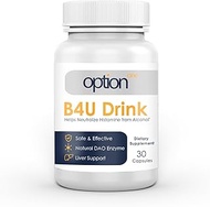 Option One B4U Drink - DAO Enzyme Plus Liver Support - 30 Caps - Diamine Oxidase
