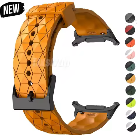 Silicone For Samsung Galaxy Watch 7 Ultra 47mm Swim Smart Soft Breathable Sports Bracele for Galaxy 
