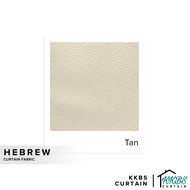 KKBS CURTAIN Hebrew 126" Kain Potong Meter (Hebrew Fabric 126" Cut by Meter)