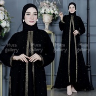 Abaya Best Seller Muza Abaya Hitam Abaya Syari Dubai Style
