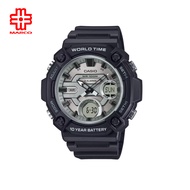 Casio General AEQ-120W-7AV Black Resin Band Men Watch
