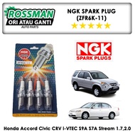 Honda Accord Civic CRV i-VTEC S9A  , Civic ES S5A , Stream S7A 1.7,2.0 NGK Original Spark Plug ZFR6K
