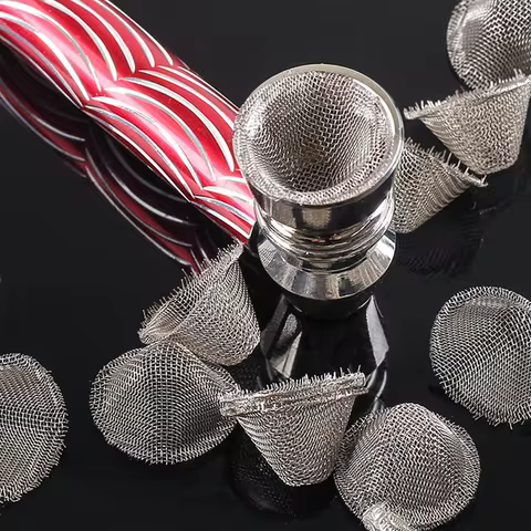 5 /10 /20Pcs Tobacco Smoking Pipe Metal Filter Screen Steel Mesh Smoking Pipe Filter Tobacco Accesso