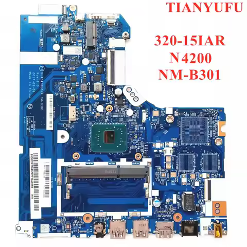 For Lenovo 320-15IAP laptop motherboard DG424 DG524 NM-B301 motherboard WITH N4200 CPU DDR3L PC3L Ma