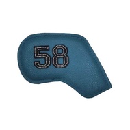 ❦◄❦ Golf club head cover color digital gradient golf sand cover leather golf iron cover golf ball Angle dug head protection sleeve