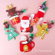 KY-$ Christmas Gift for Children Children Kindergarten Small Gift Lollipop Cardboard Decorative Card Paper Carddiy VO31