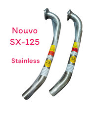 คอท่อ Nouvo SX-125 Size 25/28 mm. Stainless