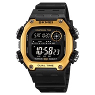 SKMEI 2126 Top Digital Mens Waterproof Electronic WristWatches Fashion PU Band Sports Watch (50mm)