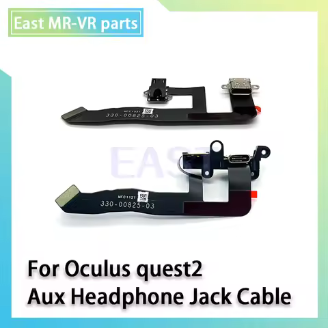 Original Charging Port Cable For Meta Oculus Quest 2 Quest2 Power Type-C Audio Aux Jack Headphone Ac