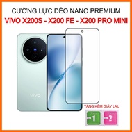 Vivo X200S, X200 Fe, X200 Pro Mini Flexible Tempered Glass 9H+