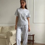 Pajamas Summer Ladies Simple Casual Pajamas Set