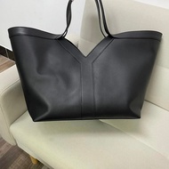 Saint Laurent's New Style Y-Shaped Cabas Tote Bag Y Leather Tote Bag SeriesLadies Black Y Leather To