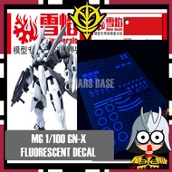SNOW FLAME DECAL 1/100 MG GNX GN-X WATERSLIDE DECAL FLUORESCENT DECAL