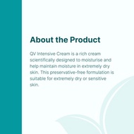[Crazy Sales] QV Intensive Cream 500g, 24-hour moisturization for Dry Skin, Sensitive Skin