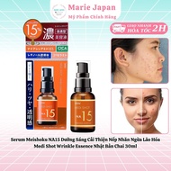 Serum Meishoku NA15 Dưỡng Sáng Cải Thiện Nếp Nhăn Ngừa Lão Hóa Medi Shot Wrinkle Essence Nhật Bản Ch