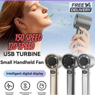 150 Speed 120 Speed Portable Mini Fan with Display USB Rechargeable Handheld Fan Cooler in Summer m1