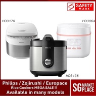 Philips Rice Cooker | Zojirushi | Europace | HD3170 | HD3138 | HD3064 | HD4515 | HD4533 | WXQ18 |