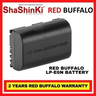 🔥READY STOCK🔥 Red Buffalo LP-E6N Battery 1300mAh for Canon EOS R, R5, R6, 5D IV, III, II, 6D II, 90D, 80D, 70D...etc.