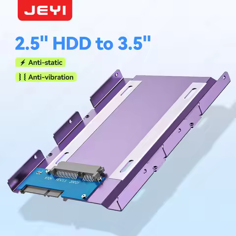JEYI 2.5" to 3.5" SSD HDD Hard Drive Adapter Bay Holder Mounting Bracket Caddy Tray for 7 / 9.5 / 12
