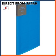 Plus Card Holder Business Card Case 200 Cards Capacity A4 Size Blue FL-201NS 82-401