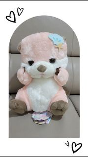 全新日版 Amufun 粉紅色水獺 海獺 海獅 毛公仔 #生日禮物 #畢業毛公仔禮物 