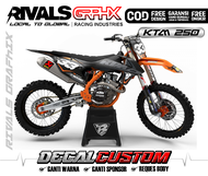 DECAL KTM 2017 85/ 125/250/300/450 EXC SIXDAYS CUSTOM DESIGN 16
