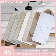 Marble Wall Sticker 60cm x30cm Vinyl Tiles Wall Sticker PVC Self-adhesive Waterproof Wall Sticker Living Room Bedroom Tiles Sticker Home Decor