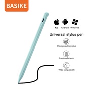 Basike ปากกาไอแพด Multicolorปากกาโทรศัพท์ หลากสีปากกาทัชสกรีน ปากกาไอแพด Stylus Pen ปากกาเขียนหน้าจอ For IOS &amp; Android Xiaomi Redmi Huawei Samsung iPad Air5 Air4 สากล ปากกาแท็บเล็ต