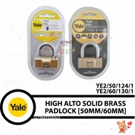 YALE YE2 Series - High Alto Solid Brass Padlock - 50mm/60mm