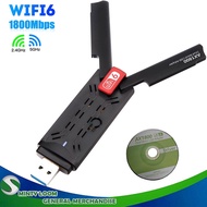 AX1800 2.4G/5GHz WiFi USB Adapter Dual Band Wireless WiFi Dongle Network Card USB 3.0 Adapter