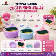 MAMASOO Round Dishwashing Soap Dispenser | SOAP Dispenser | Liquid Dishwashing Soap Dispenser | Soap