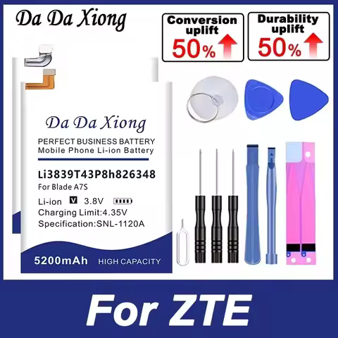 Battery For ZTE Axon Blade Nubia Router MU5001 MF97B A20 A7S A7 M Z999 Wifi6 V8 V11 V18 20 Max View 