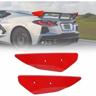 Rear High Wing Spoiler Side Winglet fit for Chevy Corvette C8 Stingray Coupe Convertible 5VM with Fa