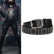 TUPABA Waist Belt, Y2K Trendy Design Punk Rivet Belts, Fashion All-match Heavy Metal Jeans Belt For 