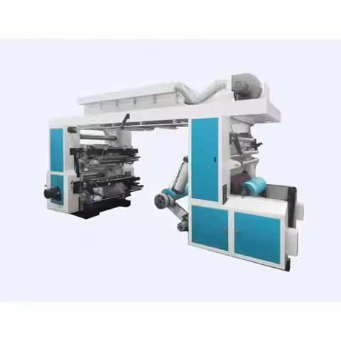 YG Customized Plastic Bag Fexo Printing Machine 6 Color Paper Bag Making Machine With Flexo Printing