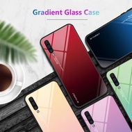 ส่งจากไทย Fashion Case Samsung galaxy A70 สำหรับ Samsung A70 เคสกระจกสองสี เคสเงาไล่สี ขอบนิ่มTPU CASE