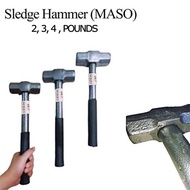 MASO SLEDGE HAMMER / METAL Hammer 2, 3, 4Lbs D38