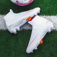 HKP รองเท้าสตั๊ด รุ่น AG Soccer Shoes ชนิดหุ้มข้อ สำหรับฟุตซอล ฟุตบอล