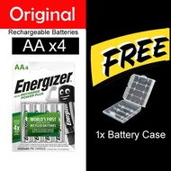 Official Energizer AA 4pcs/PACK 2000mAh Rechargeable Batteries AAHR6