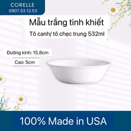 Corelle USA - Winter Frost White  - Bộ Sưu Tập Tô Chén Dĩa Trắng Trơn [ Bán Lẻ]