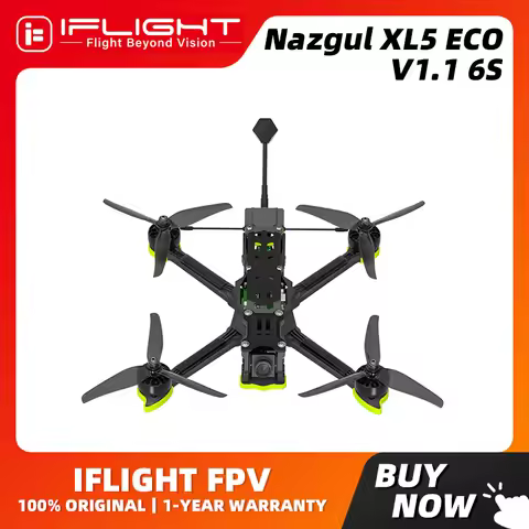iFlight Nazgul XL5 ECO V1.1 6S Analog Drone BNF with XING-E Pro 2207 1800KV Motors BLITZ 5.8G 1.6W V