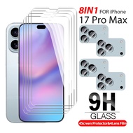 2-8in1 Camera Lens Film Screen Protector For iPhone 17 Pro Max iPhone Air Tempered Glass Apple iphon