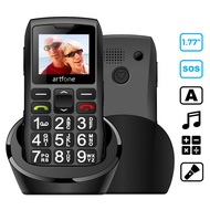 Big Button Mobile Phone for Elderly, artfone C1+ Dual SIM Unlocked, 1400mAh Battery, Unlocked Senior Mobile Phone with SOS Emerg
