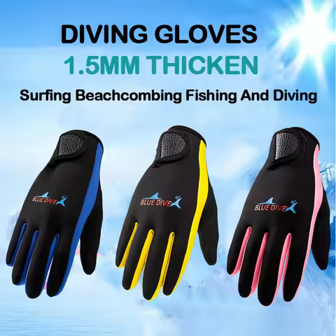 New Best Selling 1.5mm Neoprene Gloves Diving Paddling Spearfishing Snorkeling Warm Gloves Fashion S